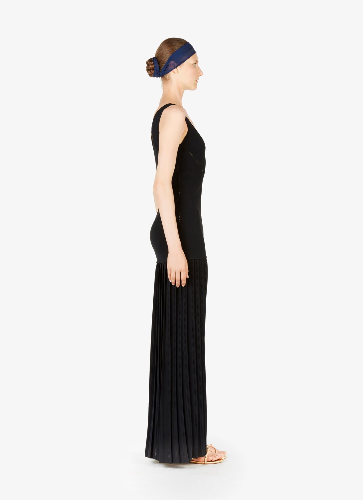 Charleston Long Dress  ALAÏA BLACK CHARLESTON LONG DRESS